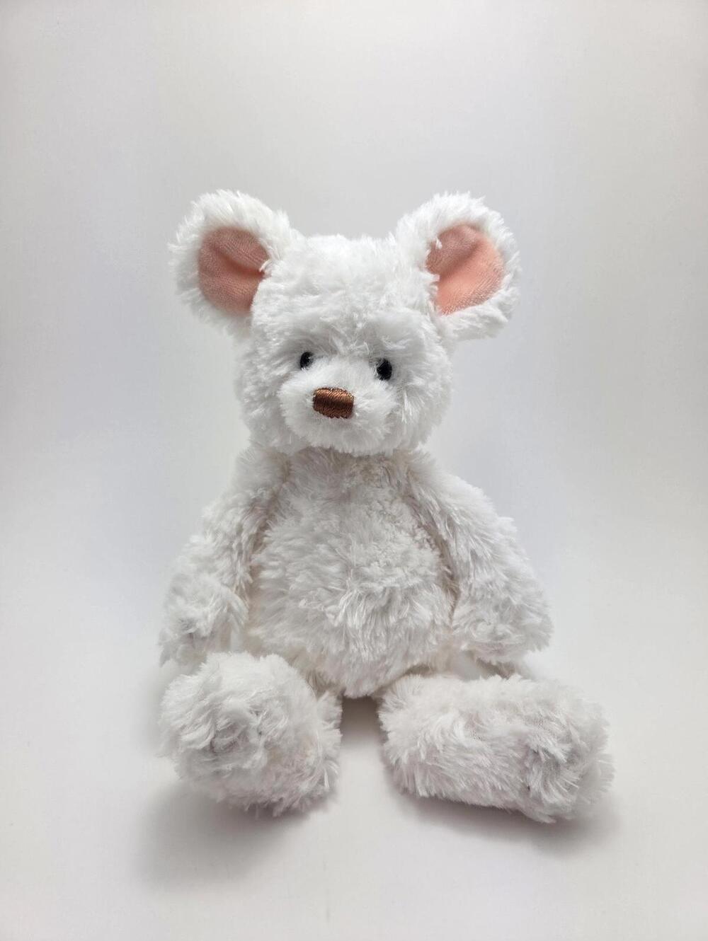 Gund "Mojo" the White Mouse Stuffed Animal Mouse Plush (8 inch)